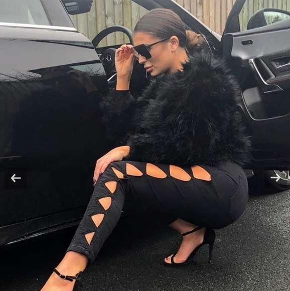 Multi cut out skinny jeans - Picture 2 of 4